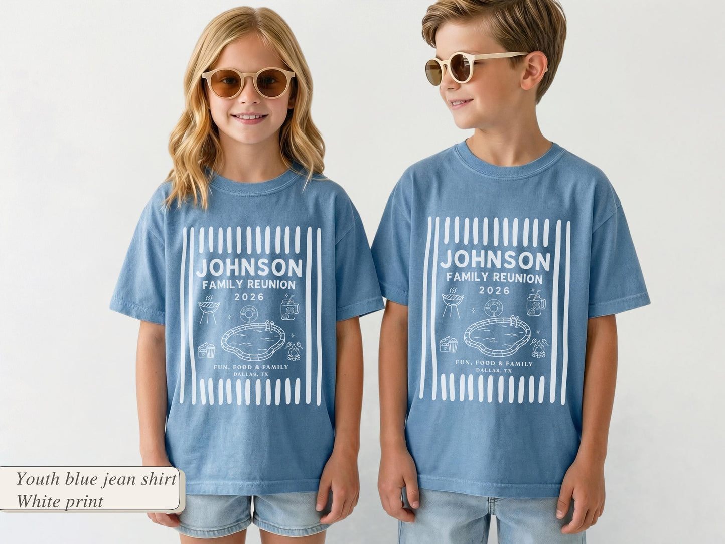 Custom Family Reunion Shirts 2026, Matching Family Trip Shirts, Summer Family Reunion Comfort Colors Tee, Girls Cousins Pool Crew Tee
