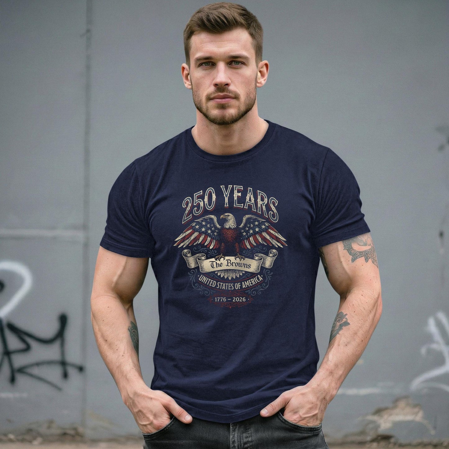 Custom Family Name 250 Years Of United States Shirt | We The People 1776 2026 Tee | Patriotic 4th Of July Gift