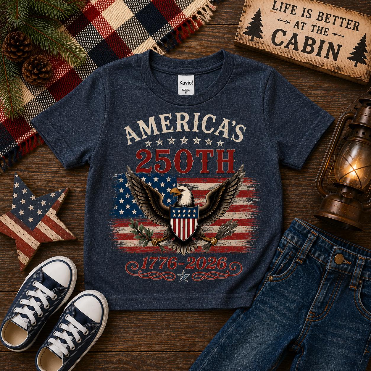 Americas 250th Anniversary Shirt | Matching Family Fourth Of July Shirts | Patriotic USA Eagle 1776 2026 Tee