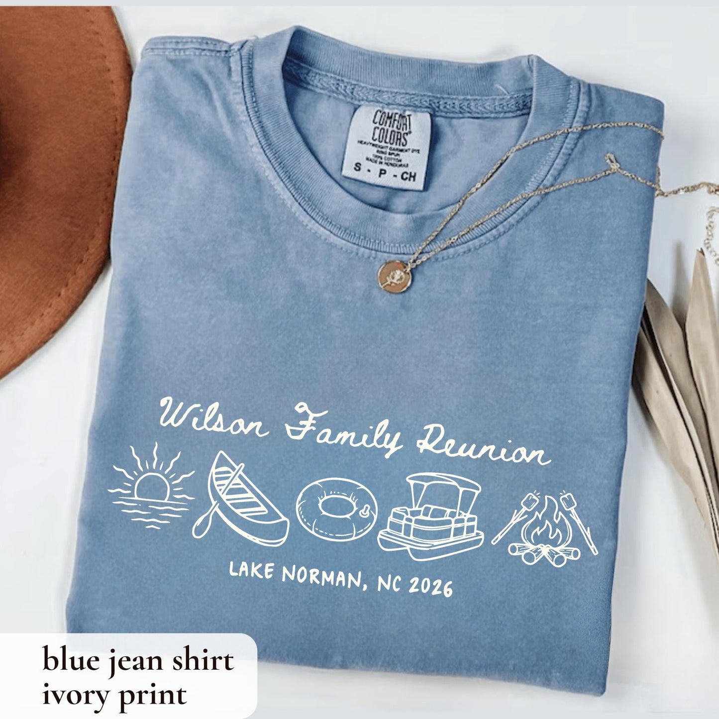 Custom Family Reunion Shirts Matching Lake Vacation Tees Personalized Family Name
