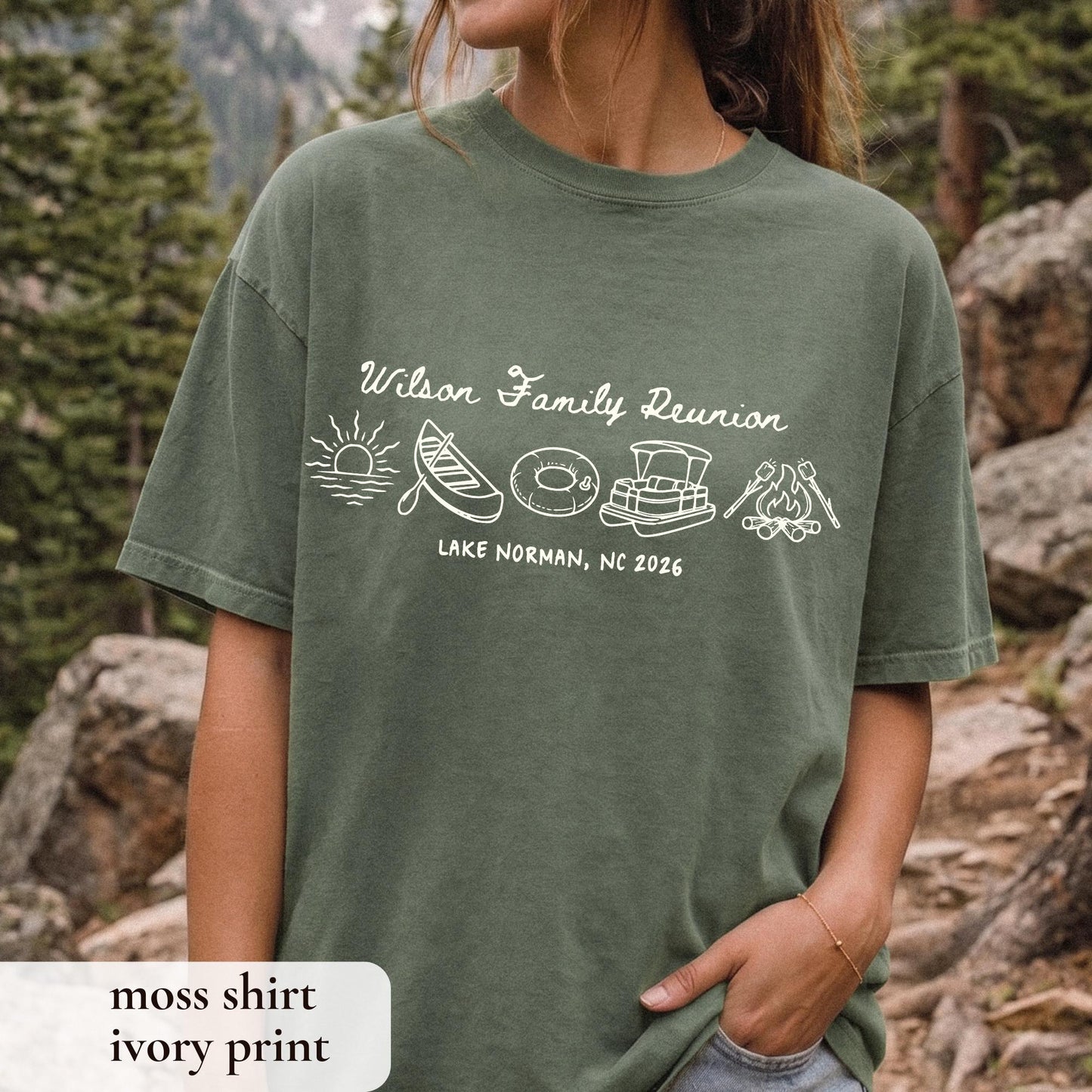 Custom Family Reunion Shirts Matching Lake Vacation Tees Personalized Family Name