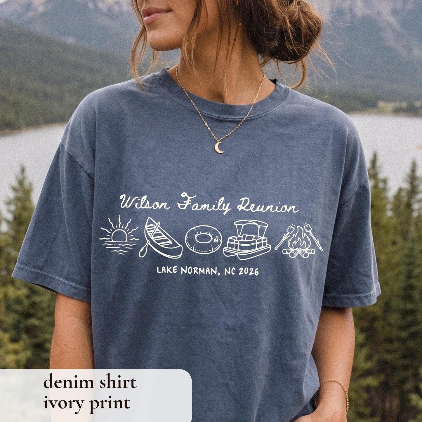 Custom Family Reunion Shirts Matching Lake Vacation Tees Personalized Family Name
