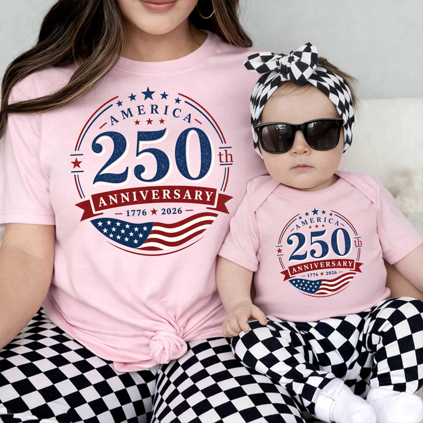 250th Anniversary Family Matching Shirt | 1776 2026 Patriotic Tee | Fourth Of July Kids Baby Gift