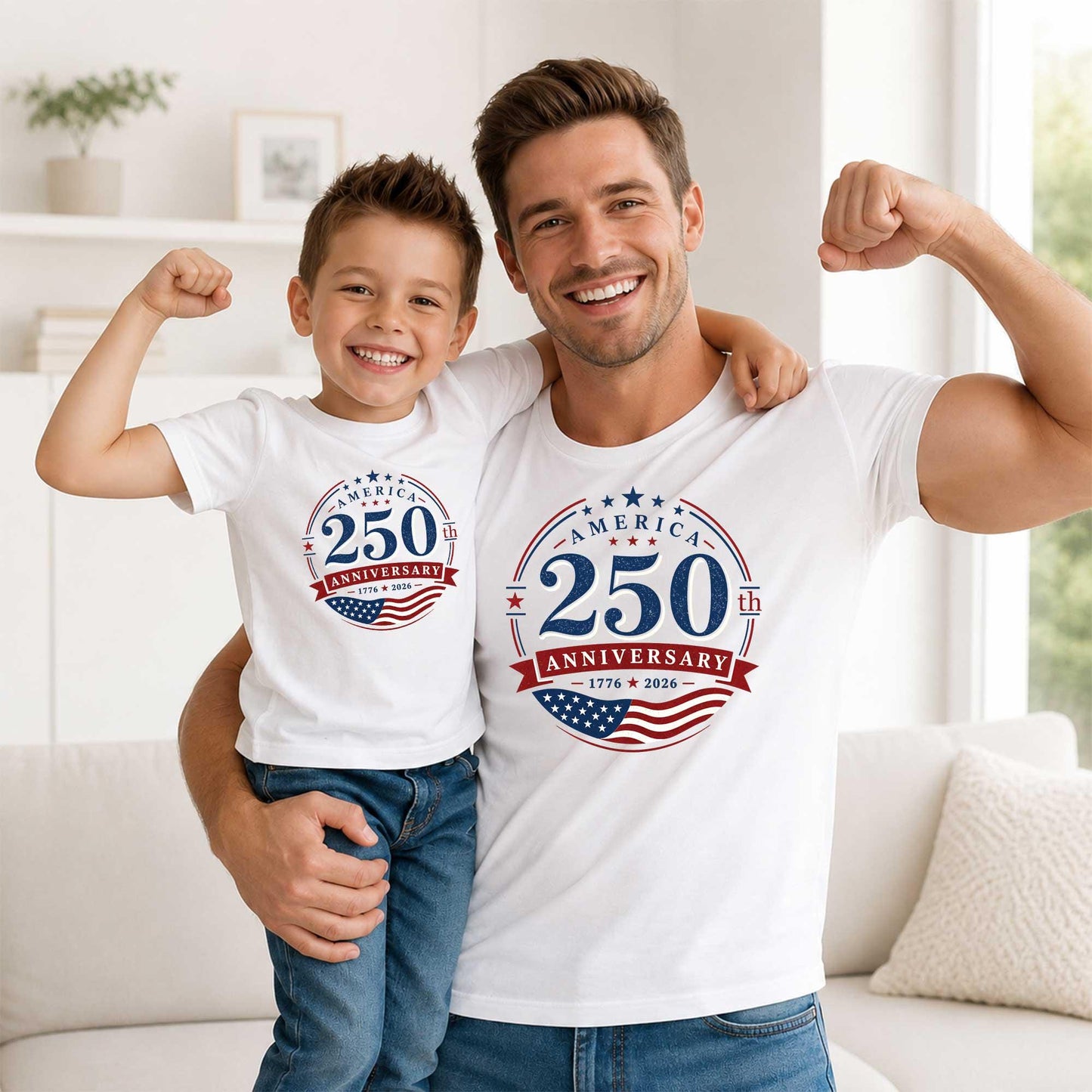 250th Anniversary Family Matching Shirt | 1776 2026 Patriotic Tee | Fourth Of July Kids Baby Gift