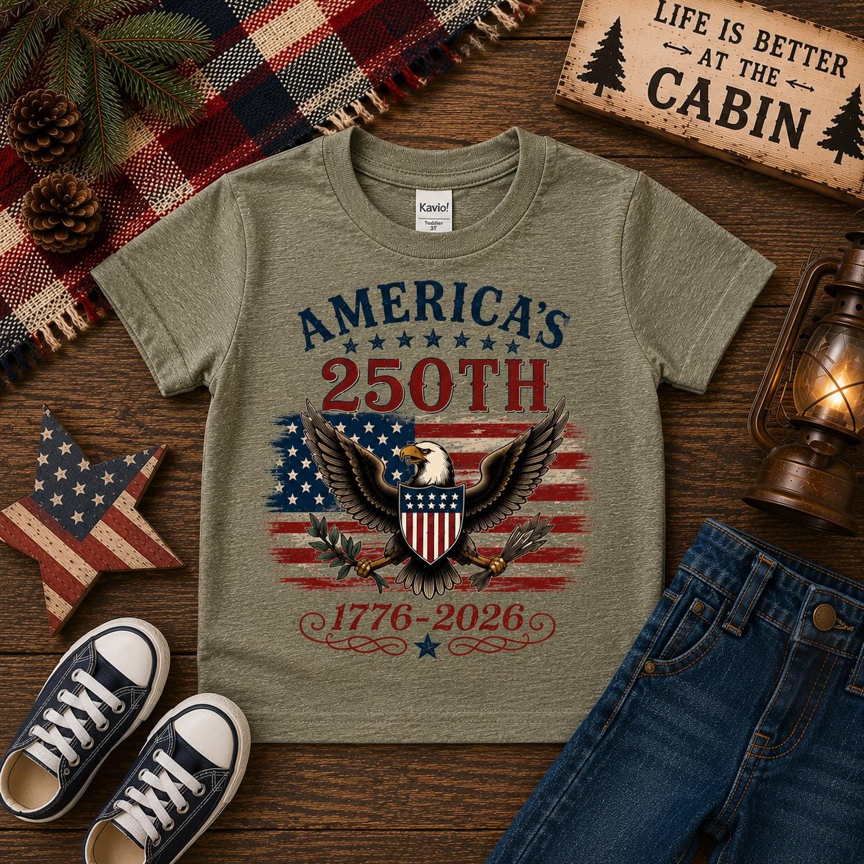Americas 250th Anniversary Shirt | Matching Family Fourth Of July Shirts | Patriotic USA Eagle 1776 2026 Tee