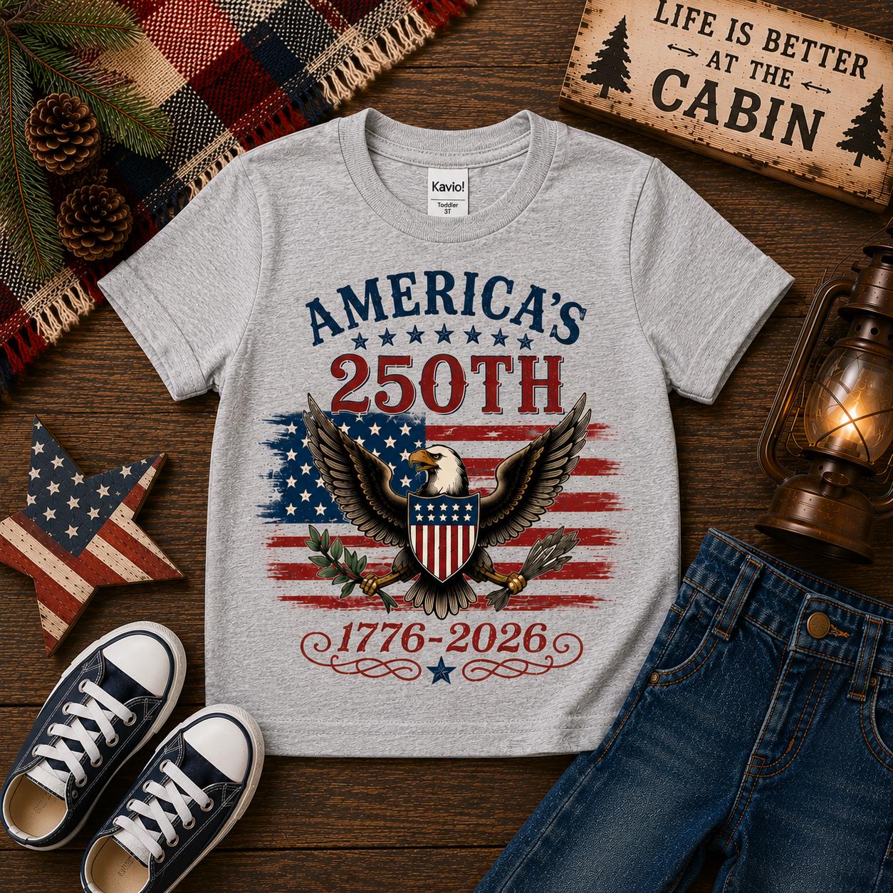 Americas 250th Anniversary Shirt | Matching Family Fourth Of July Shirts | Patriotic USA Eagle 1776 2026 Tee