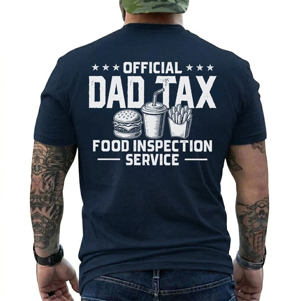 Official Dad Tax Food Inspection Service Shirt in Navy